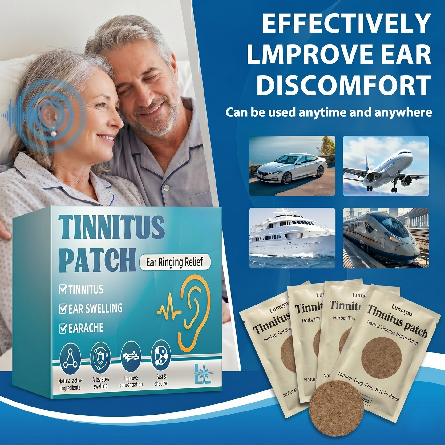 Lumeyas™ Tinnitus Relief Patches